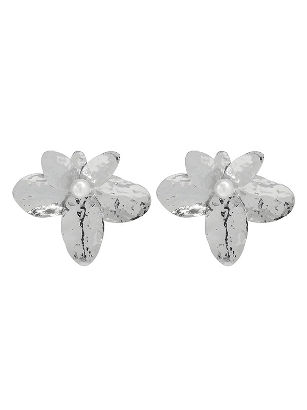 Boucles d'oreilles pendantes en forme de fleur