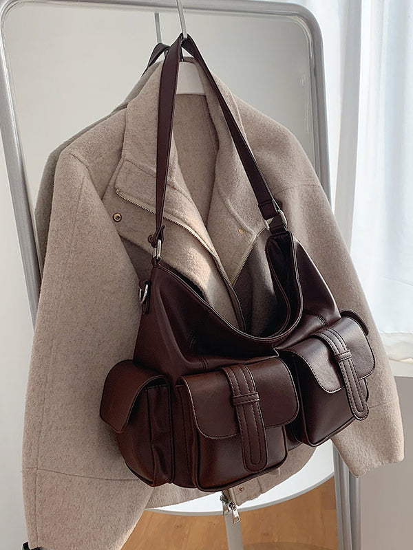 Sac cabas à poches, à empiècements