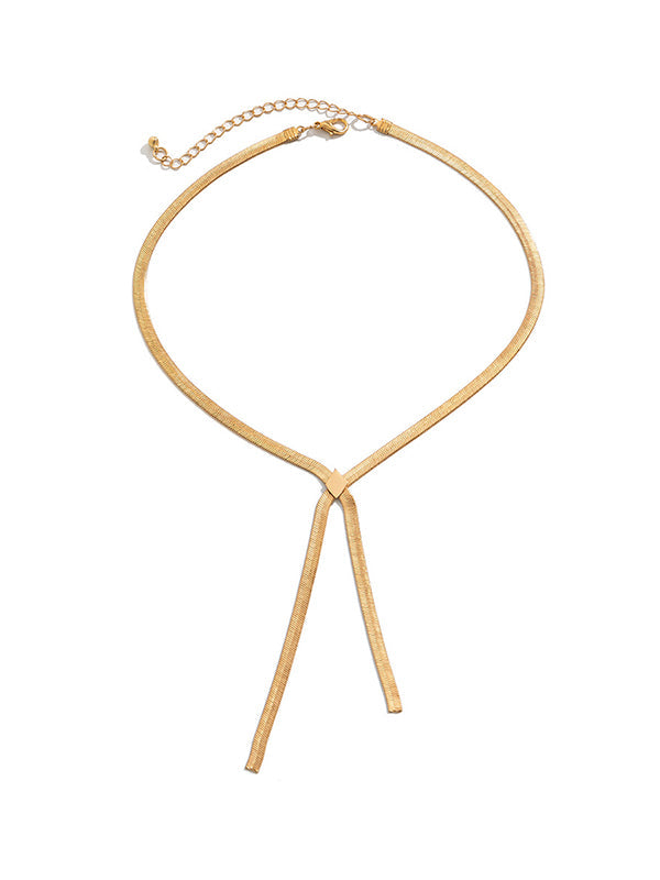 Accessoires de colliers creux de couleur unie