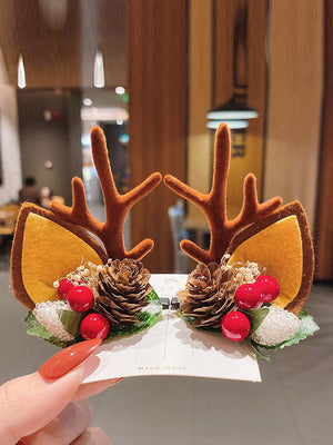 Couvre-chef d'élan fait à la main de Noël 10 couleurs