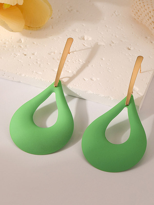 Boucles d'oreilles pendantes géométriques ajourées