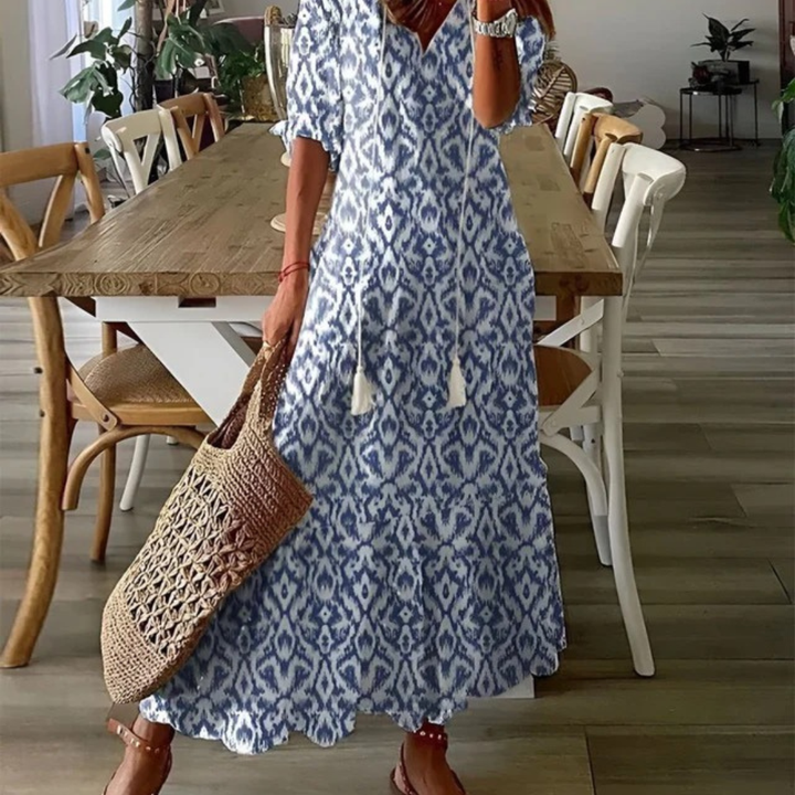 Dalia | Robe maxi boho fluide