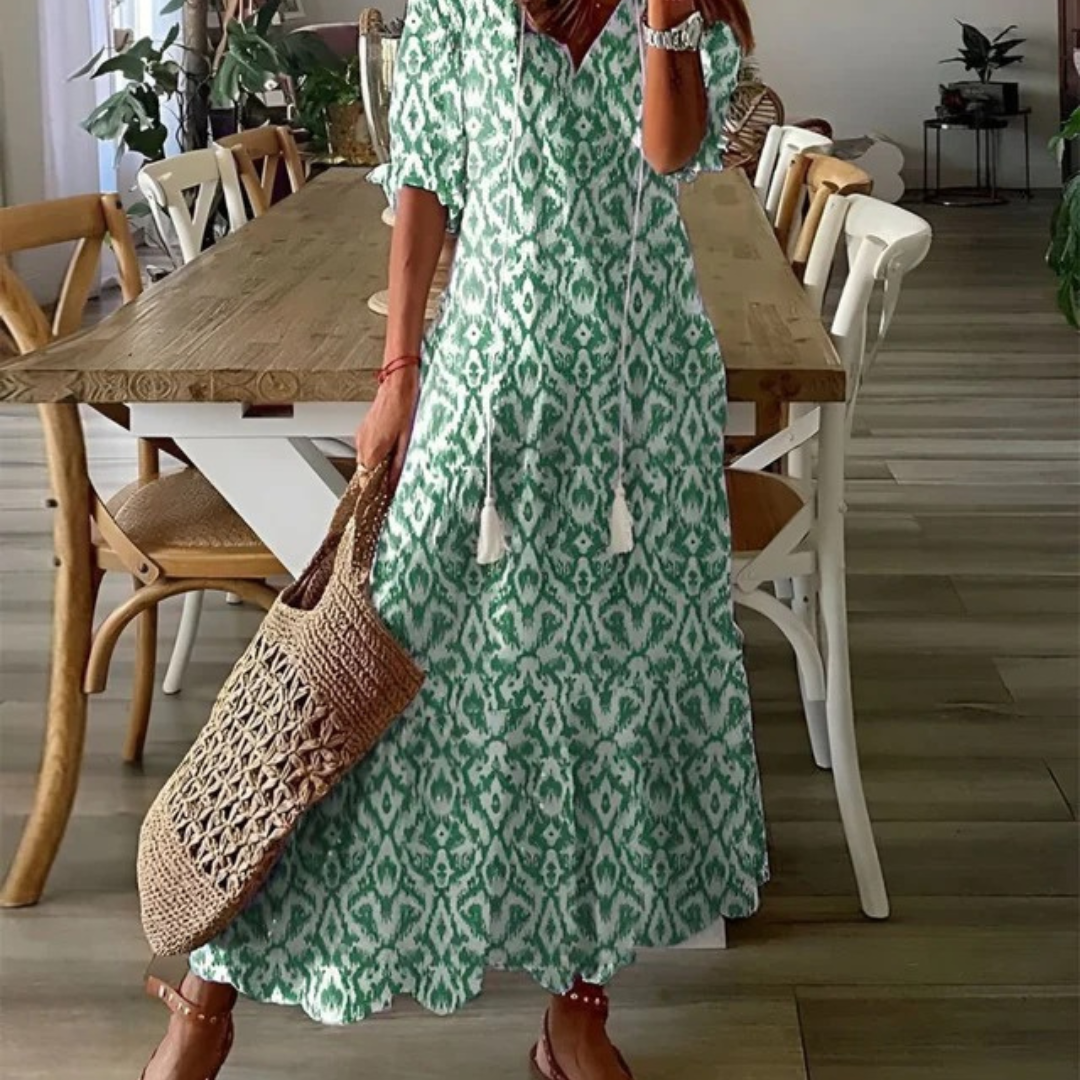 Dalia | Robe maxi boho fluide