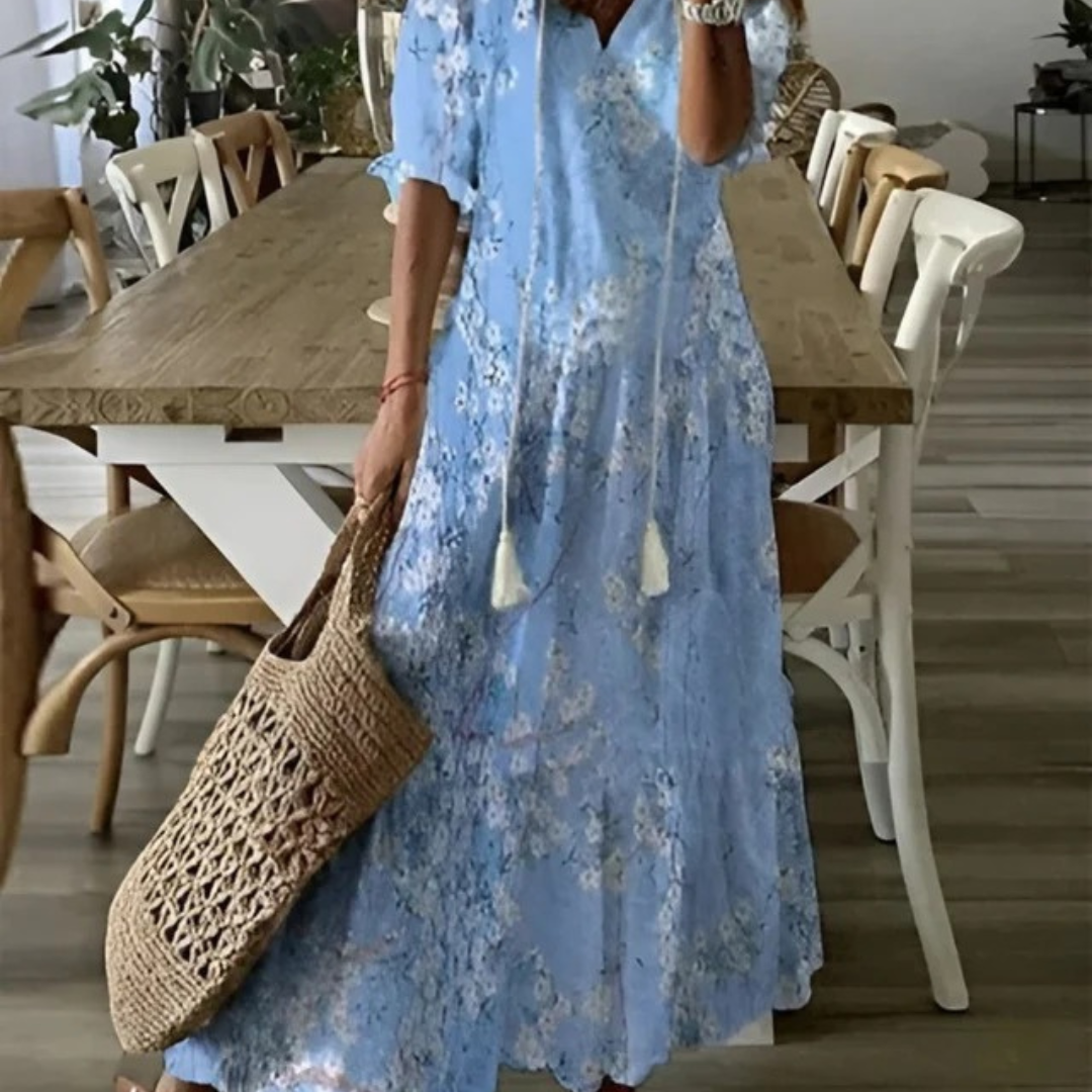 Dalia | Robe maxi boho fluide