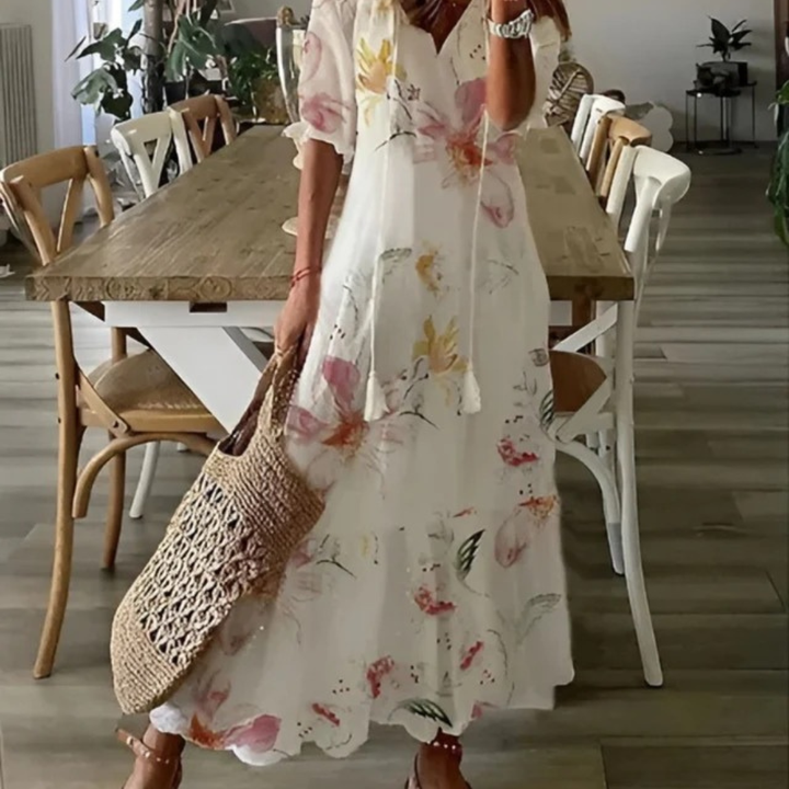 Dalia | Robe maxi boho fluide