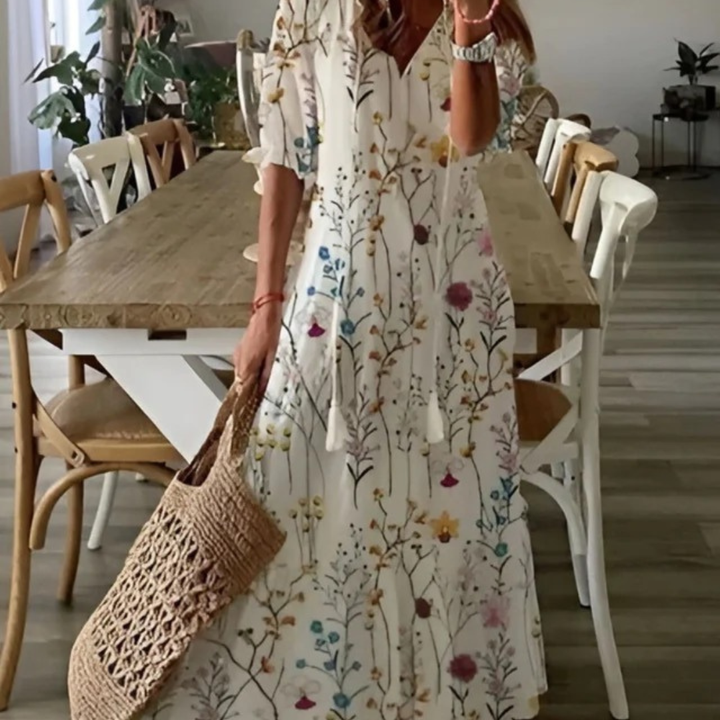 Dalia | Robe maxi boho fluide
