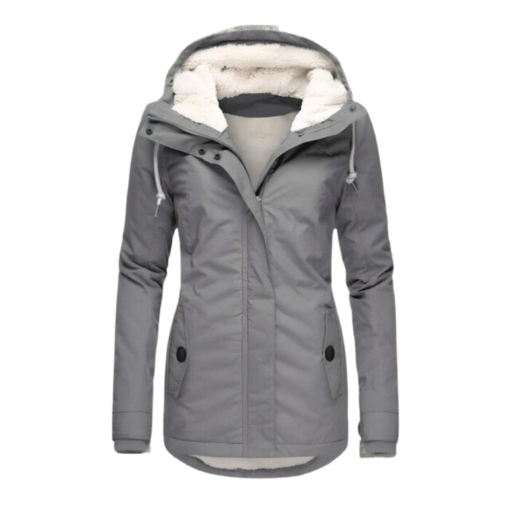 Annika | Parka pour femmes toutes saisons Manteau à capuche en Sherpa doublé Imperméable