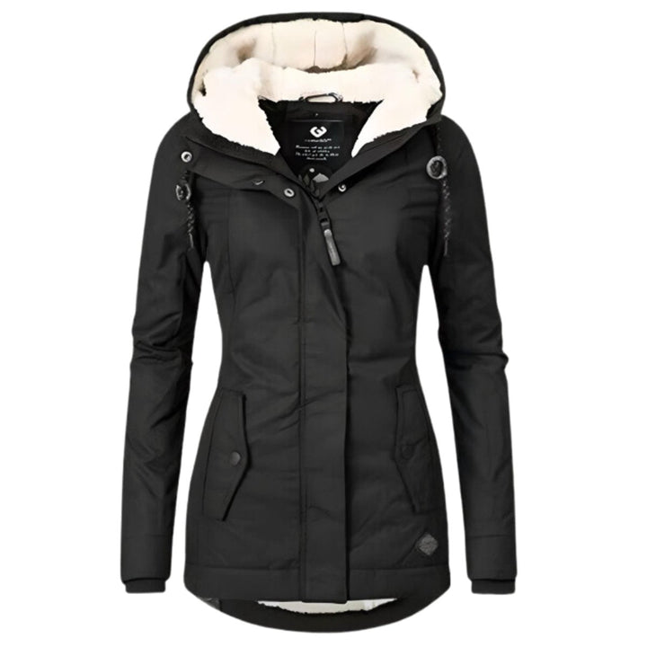 Annika | Parka pour femmes toutes saisons Manteau à capuche en Sherpa doublé Imperméable
