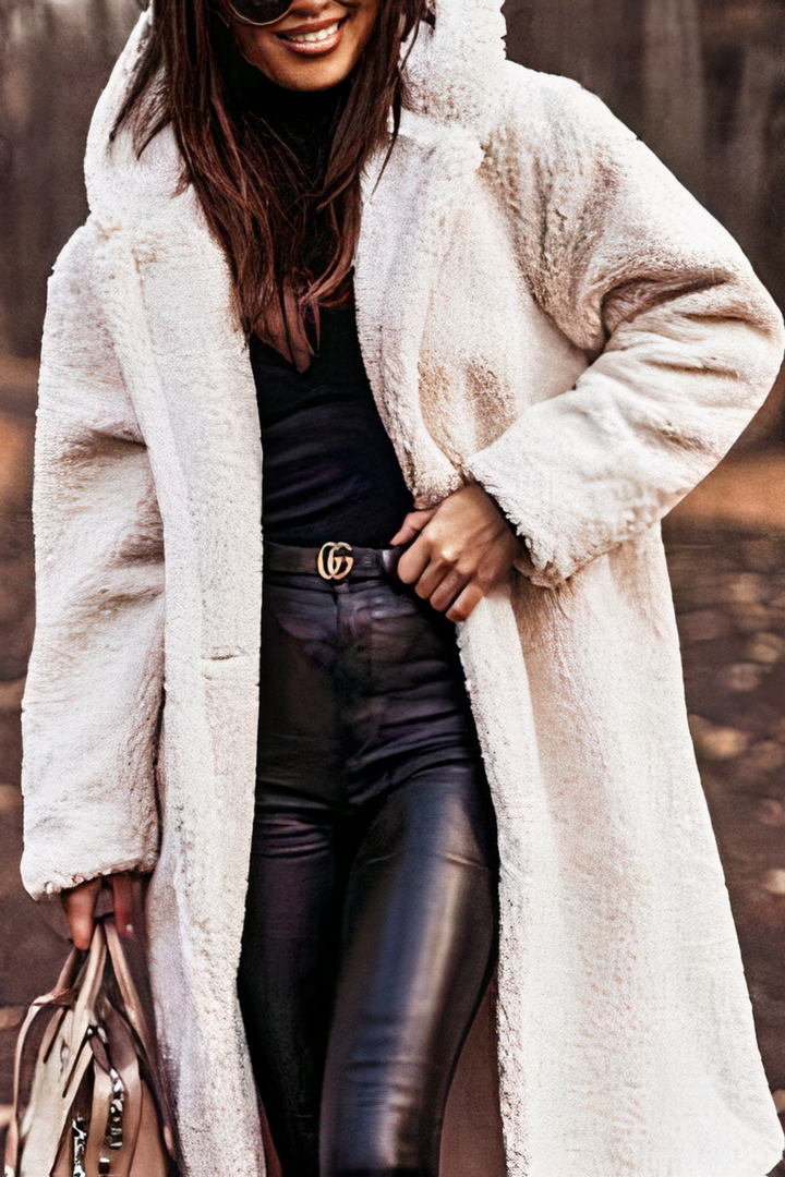 Manteau confortable pour femmes avec capuche | Teddy