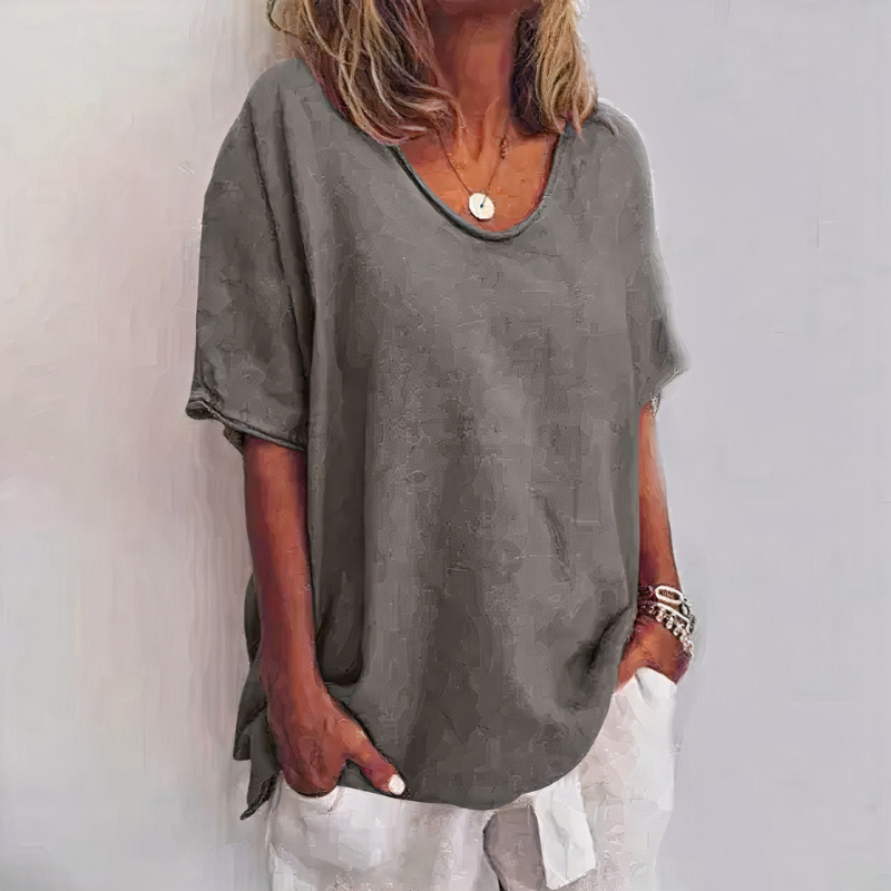 T-shirt décontracté confortable pour femmes | Manches courtes