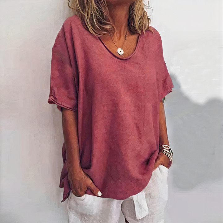 T-shirt décontracté confortable pour femmes | Manches courtes