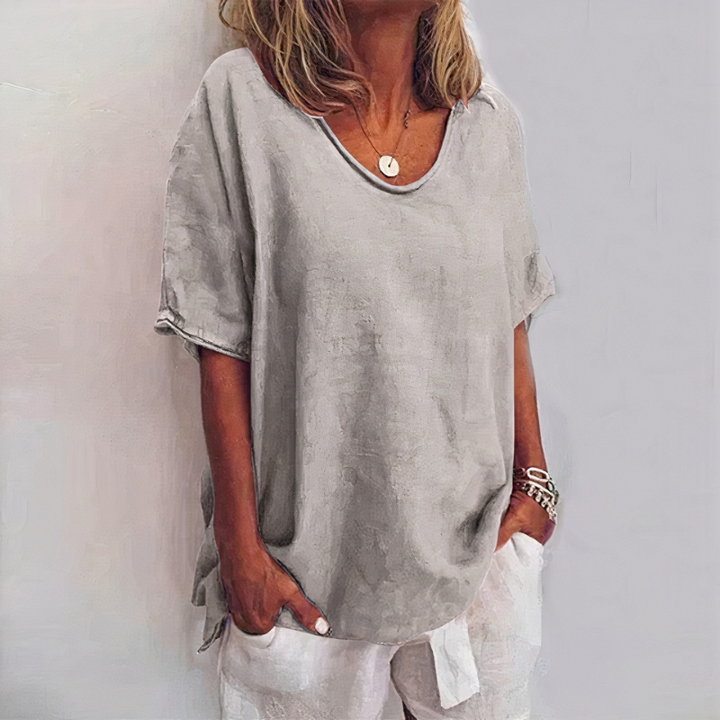 T-shirt décontracté confortable pour femmes | Manches courtes