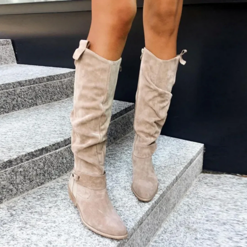 Bottes élégantes marron pour femmes | Hautes