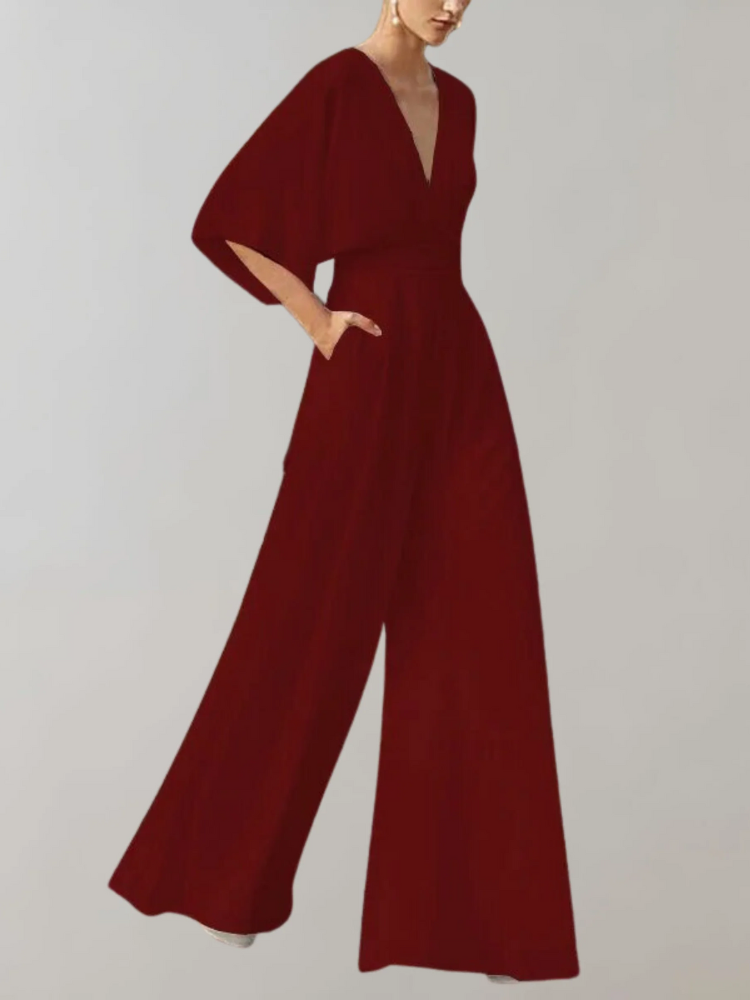Jumpsuit élégant pour femmes avec jambes larges | Invités de mariage