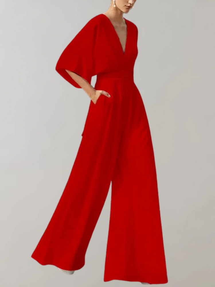 Jumpsuit élégant pour femmes avec jambes larges | Invités de mariage