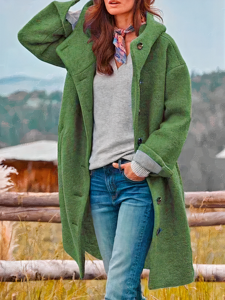 Manteau élégant pour femmes avec capuche | Chaud