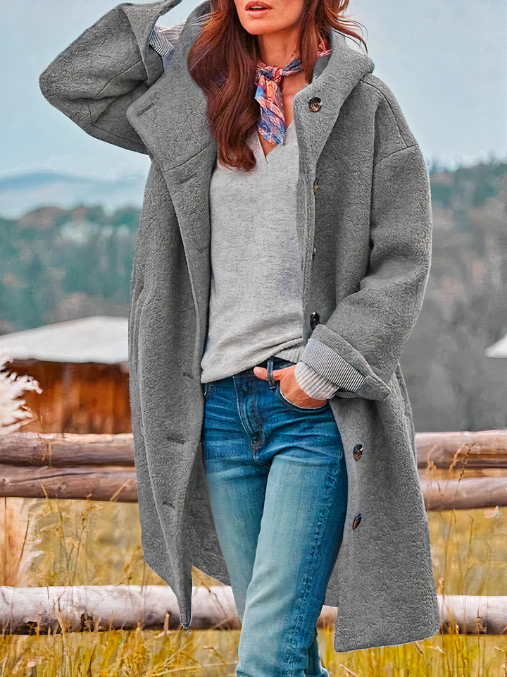 Manteau élégant pour femmes avec capuche | Chaud