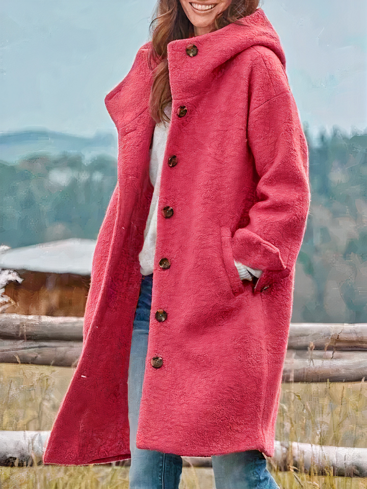 Manteau élégant pour femmes avec capuche | Chaud