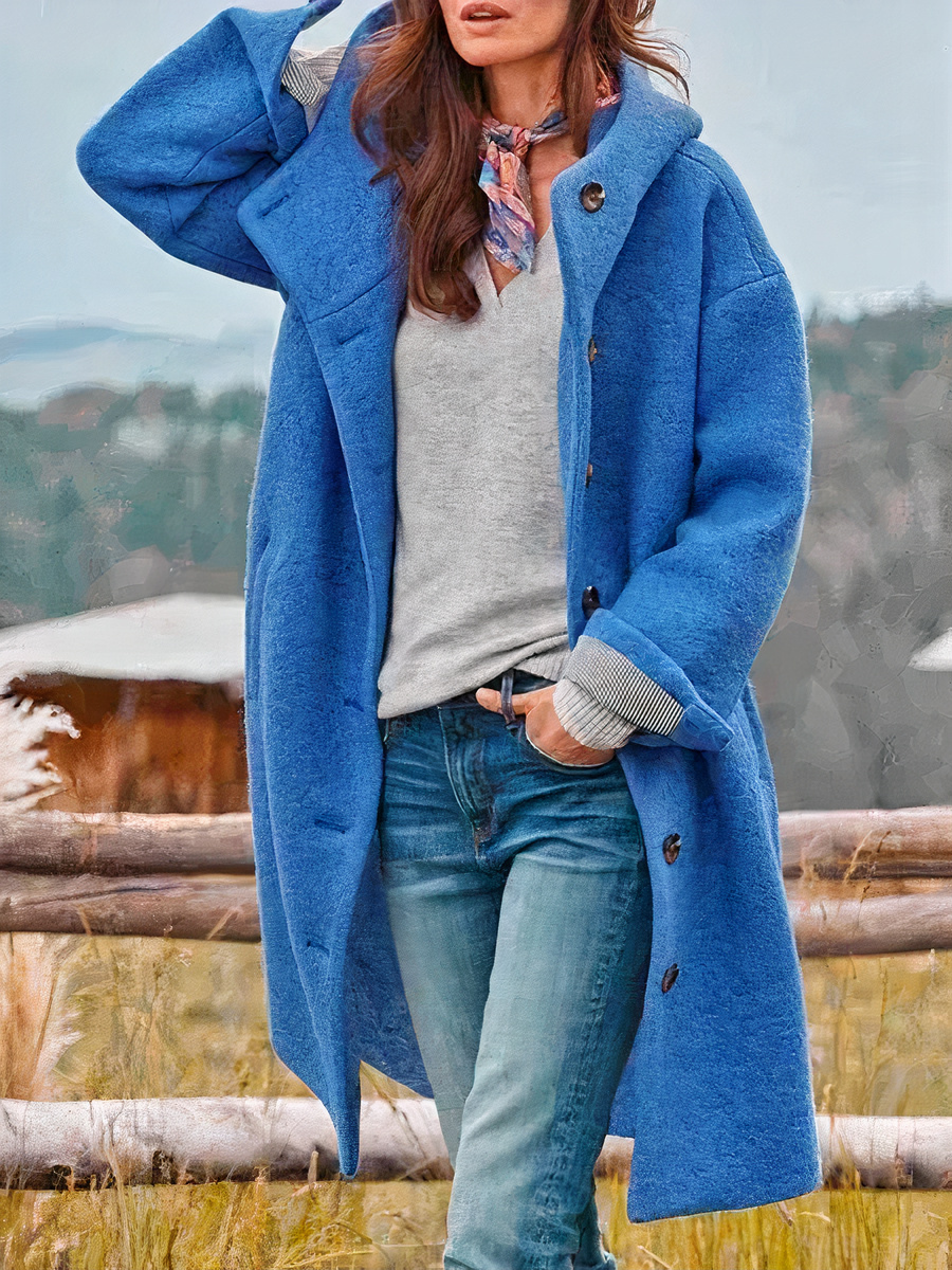 Manteau élégant pour femmes avec capuche | Chaud