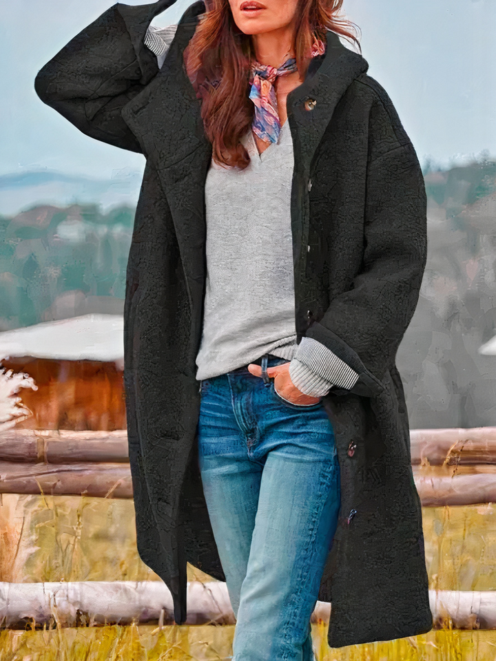Manteau élégant pour femmes avec capuche | Chaud