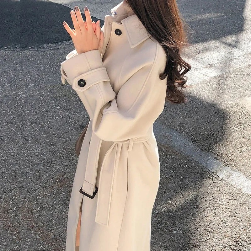 Manteau vintage élégant pour femmes | Long