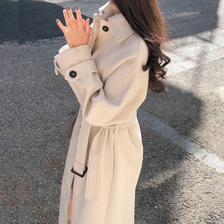 Manteau vintage élégant pour femmes | Long