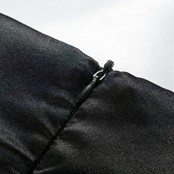 Robe de soirée élégante noire et blanche pour femmes | Maxi