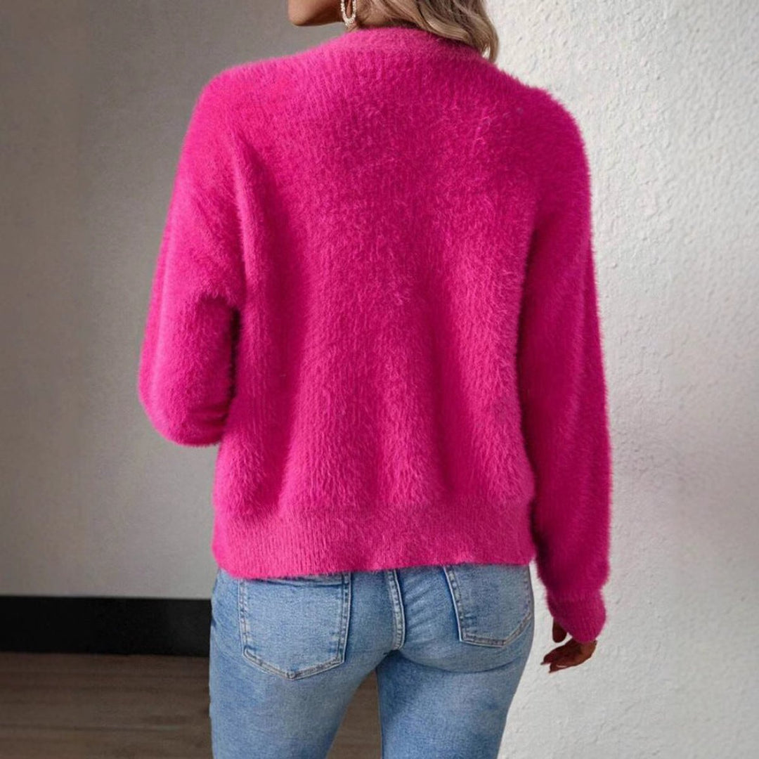 Marie | Cardigan en maille douce pour femmes avec décolleté en V et boutons