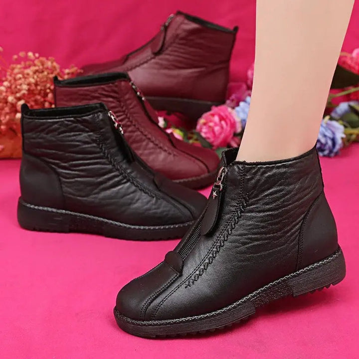 Frieda | Bottines à fermeture éclair pour femmes, doublées et antidérapantes