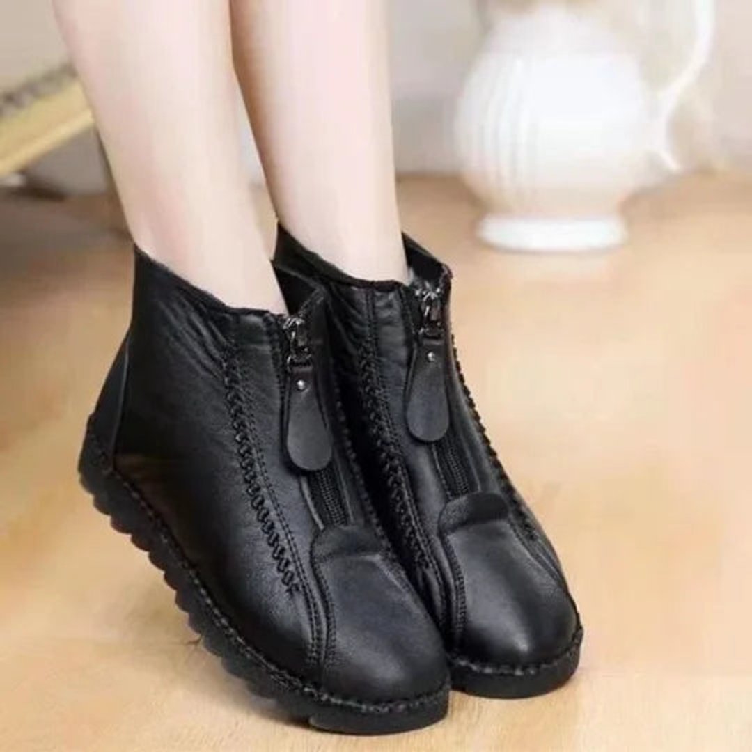 Frieda | Bottines à fermeture éclair pour femmes, doublées et antidérapantes