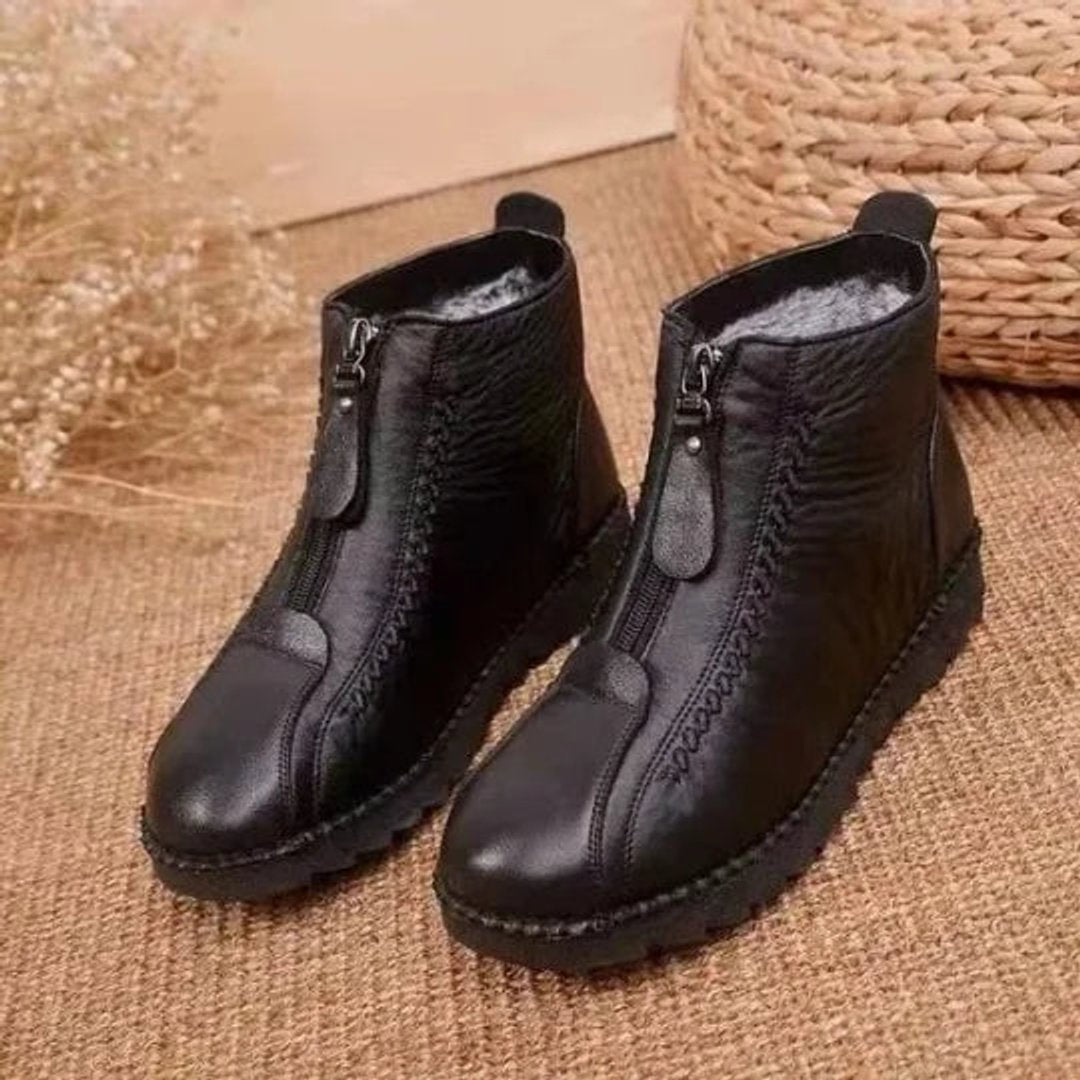Frieda | Bottines à fermeture éclair pour femmes, doublées et antidérapantes