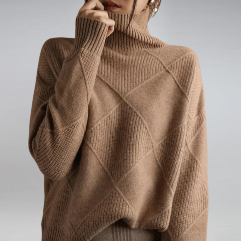 Pull confortable pour femmes | Col roulé