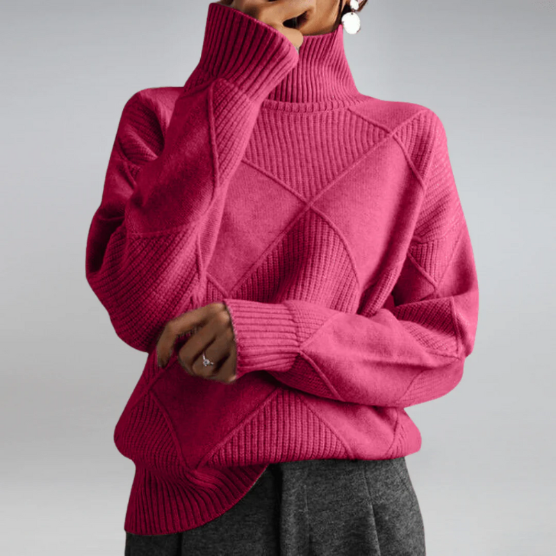 Pull confortable pour femmes | Col roulé