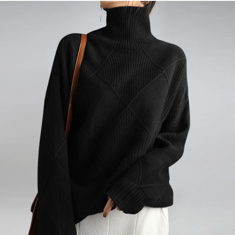 Pull confortable pour femmes | Col roulé