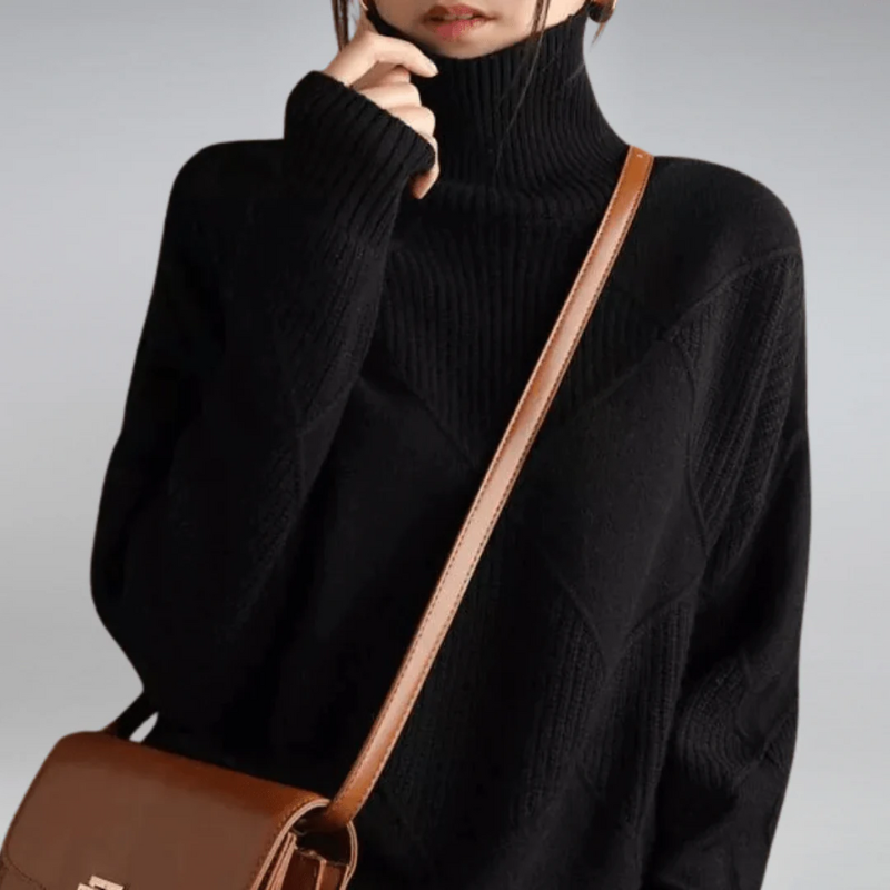 Pull confortable pour femmes | Col roulé