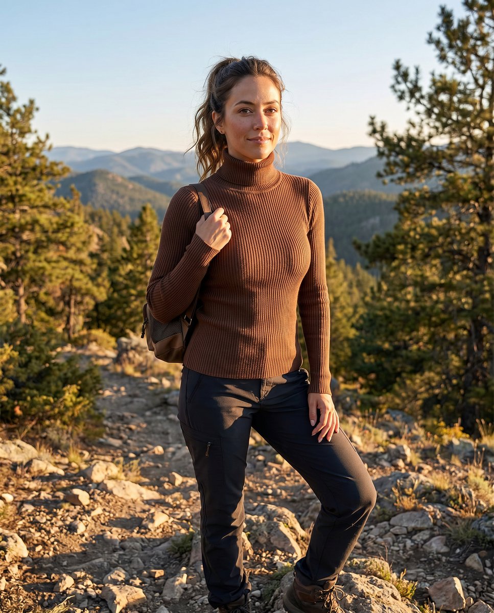 Marie | Pull en maille côtelée à col roulé pour femmes