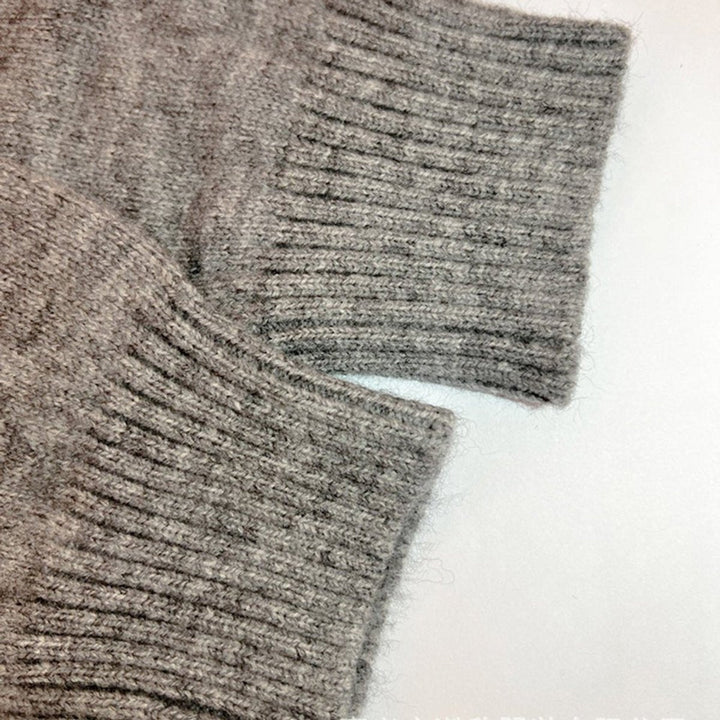 Marlene | Veste à capuche tricotée pour femmes avec motif inscription Veste ouverte