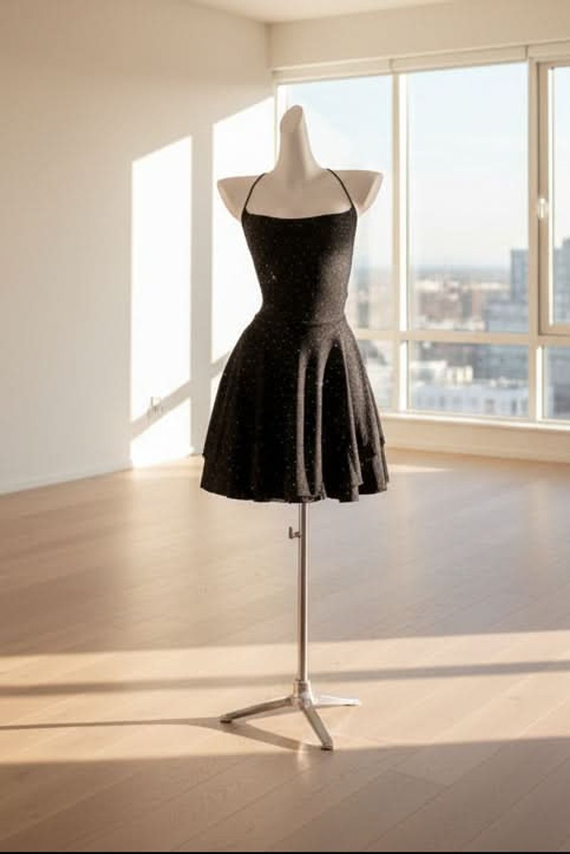Marlene | Robe de cocktail à paillettes scintillantes pour femmes, robe mini évasée
