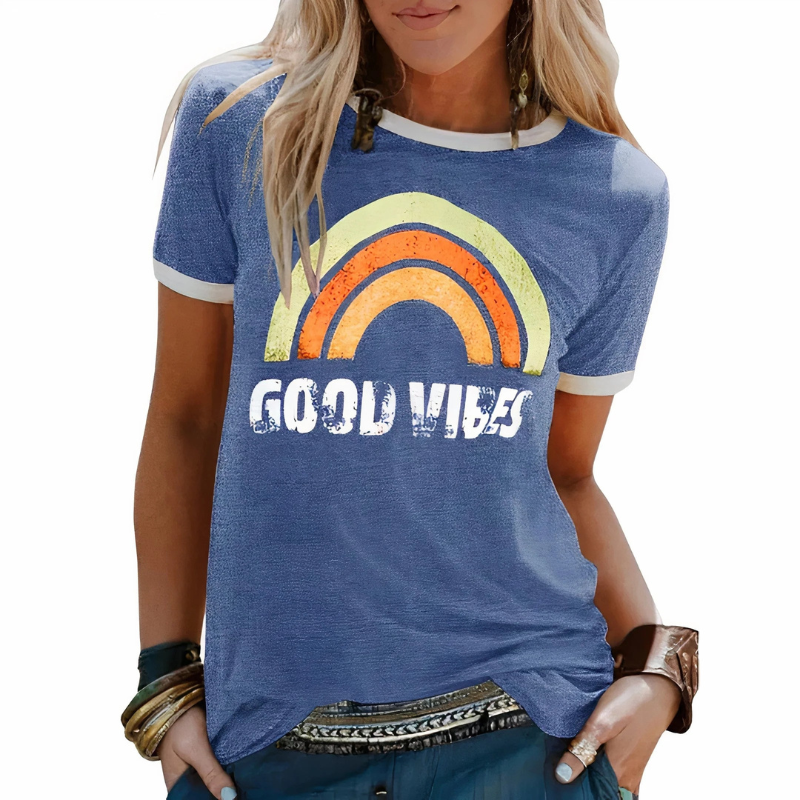 T-shirt Good-Vibes pour femmes | Manches courtes