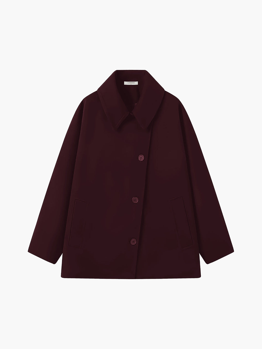 Veste Femme avec Boutonnage, Col Revers, Poches Plaquées et Poignets Contrastés