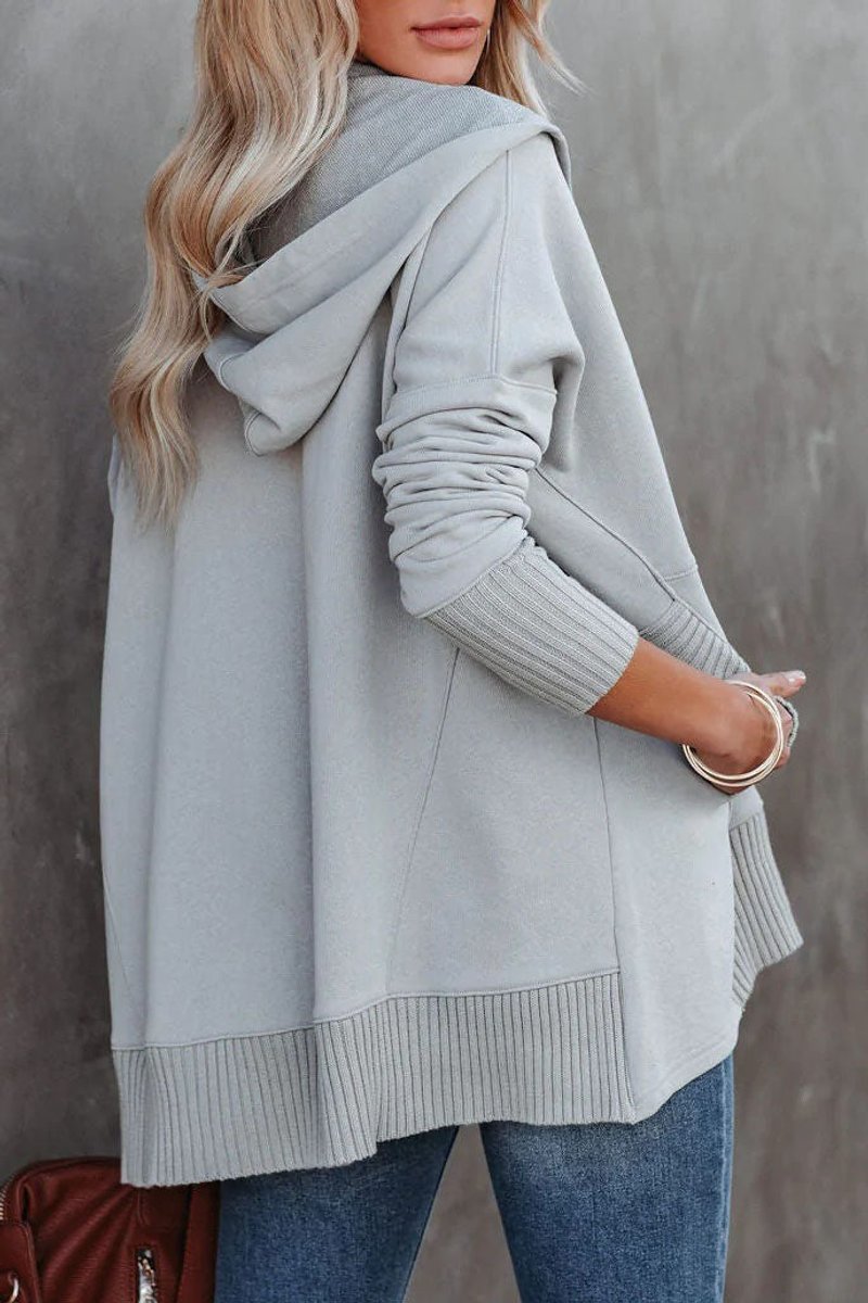 Frieda | Tunique à Capuche Femme Manches Longues Oversized Hoodie Pullover