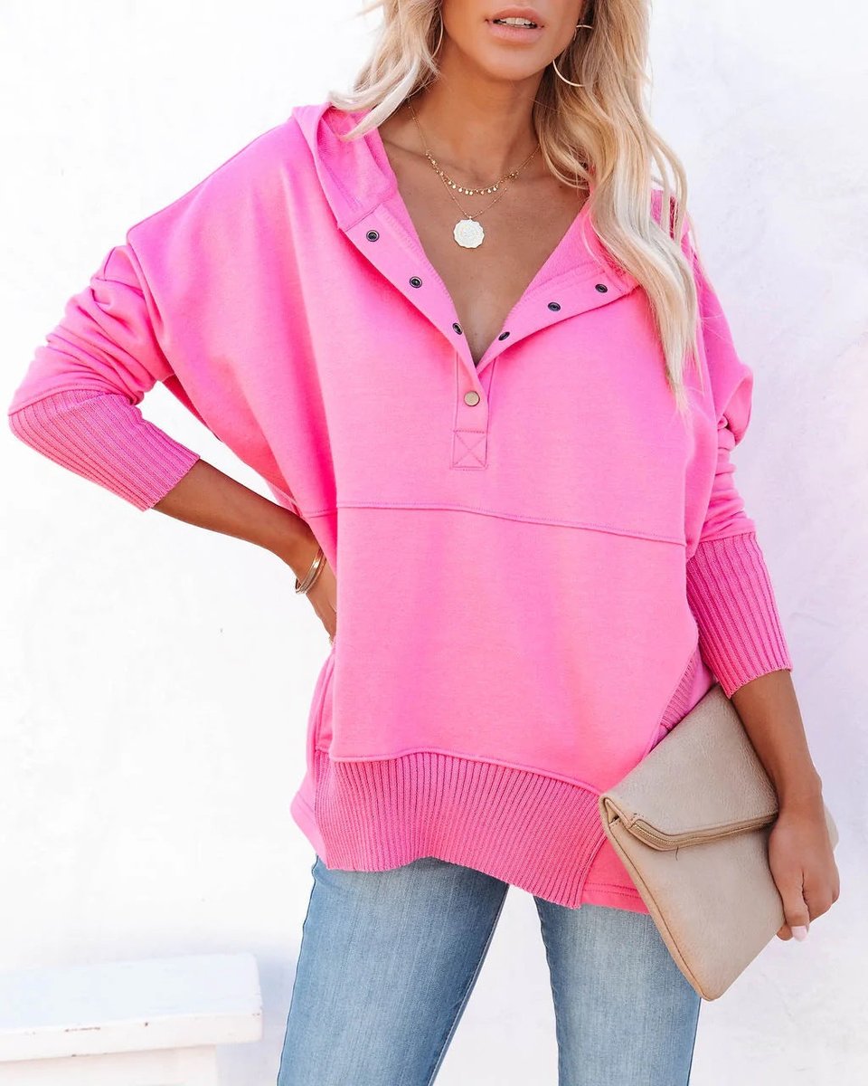Frieda | Tunique à Capuche Femme à Manches Longues Oversized