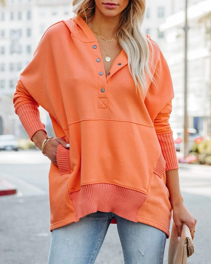 Frieda | Tunique à Capuche Femme à Manches Longues Oversized