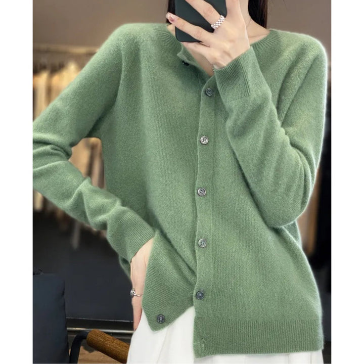 Leonie | Cardigan en cachemire pour femmes, gilet classique à boutons