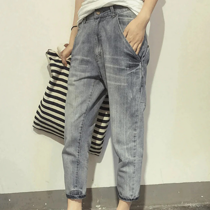 Pantalon en jean classique pour femmes | Léger