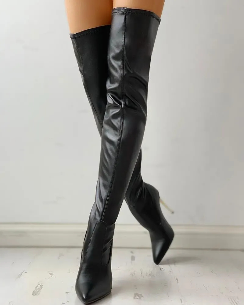 Bottes classiques noires pour femmes | Hautes