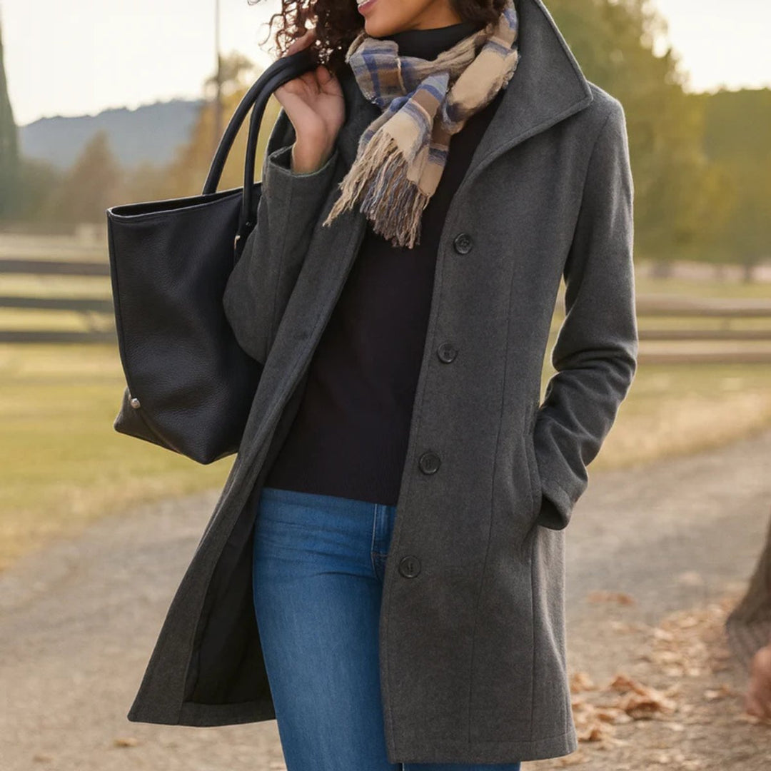 Charlotte | Manteau classique mi-long pour femmes Élégant Women Coat