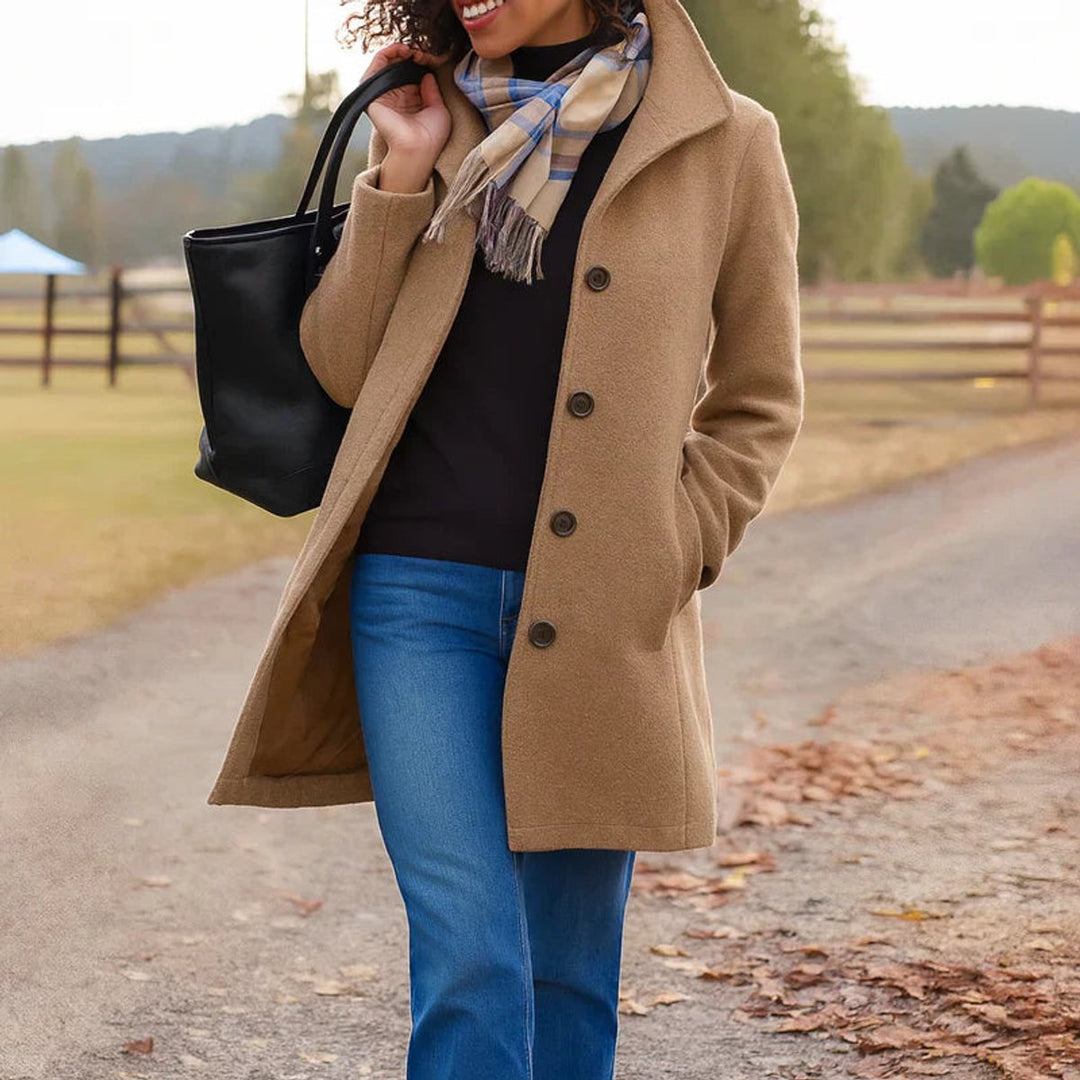 Charlotte | Manteau classique mi-long pour femmes Élégant Women Coat