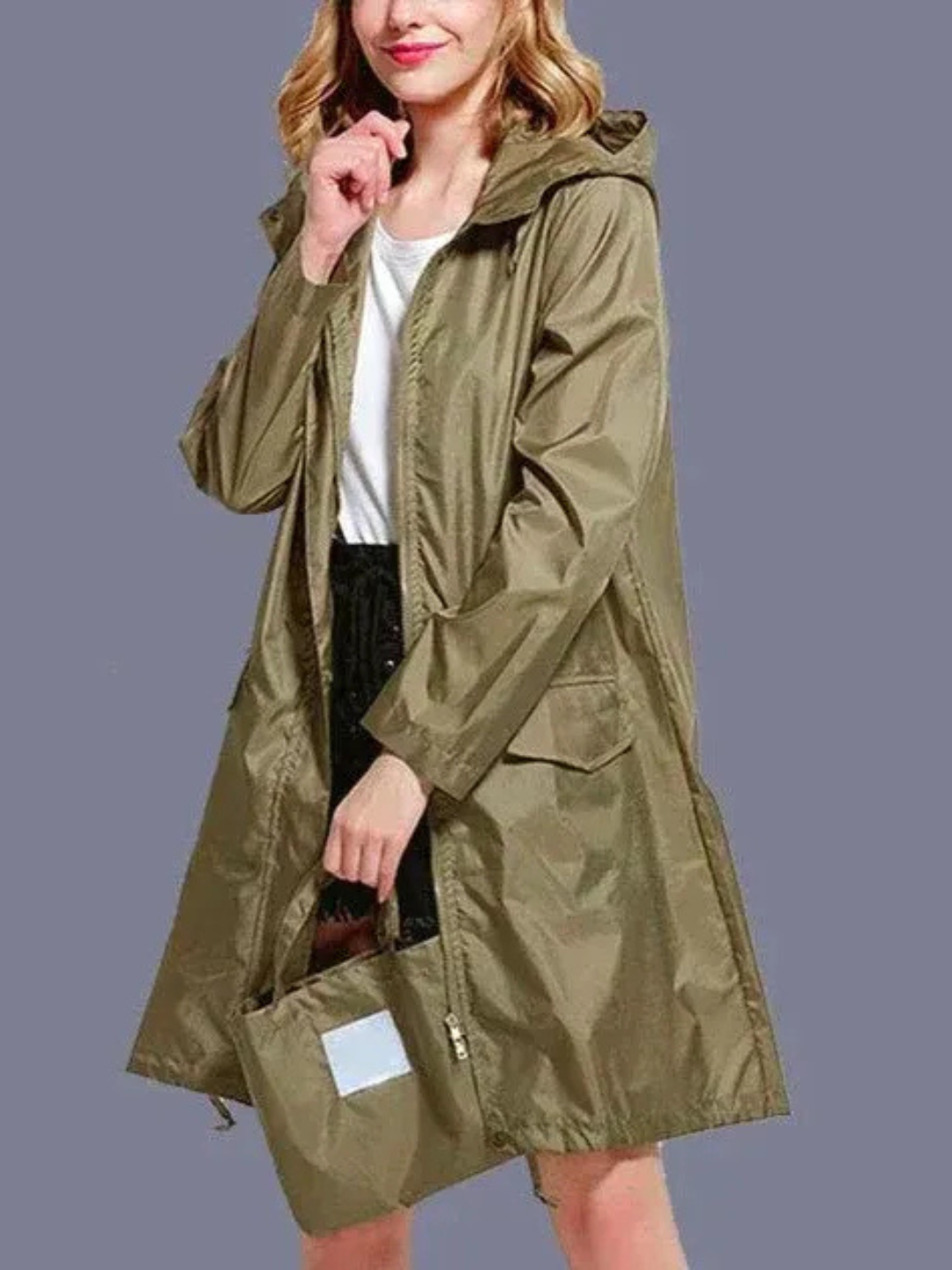 Manteau de pluie classique pour femmes | Imperméable