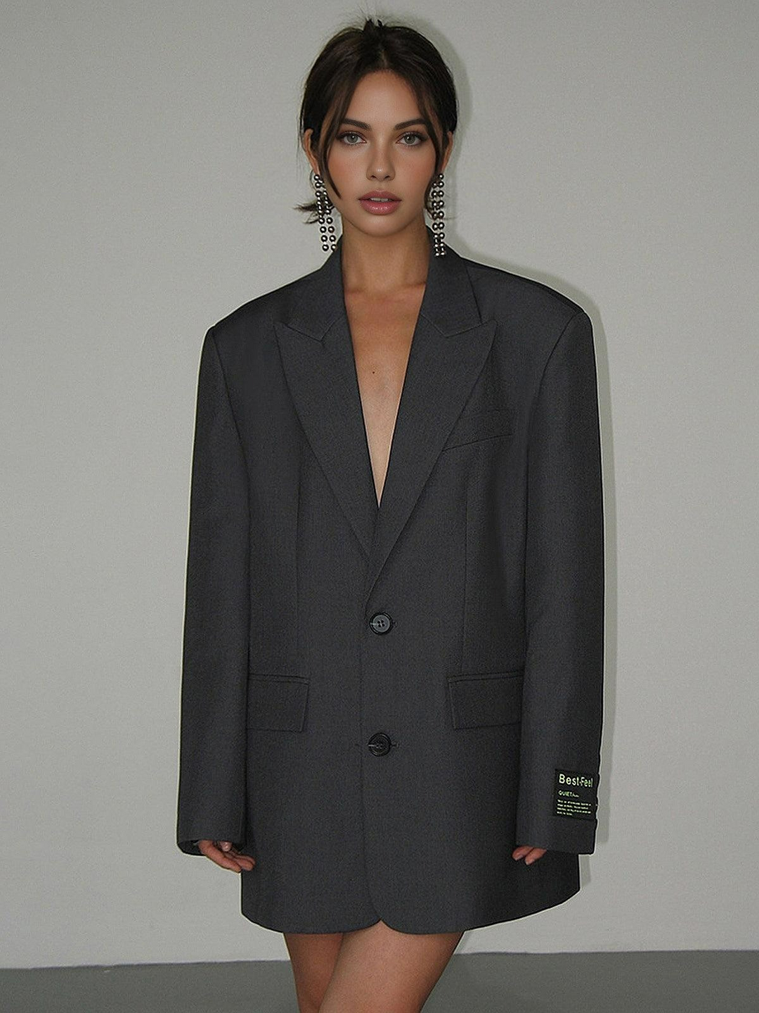 Blazer oversized classique pour femmes | Long